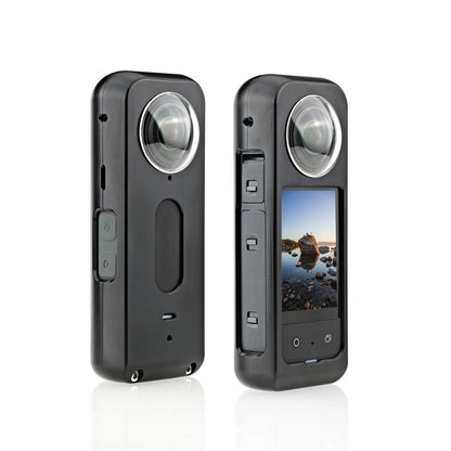 Aluminum Alloy Protective Metal Cage Case With Lens For Insta360 X3 Camera