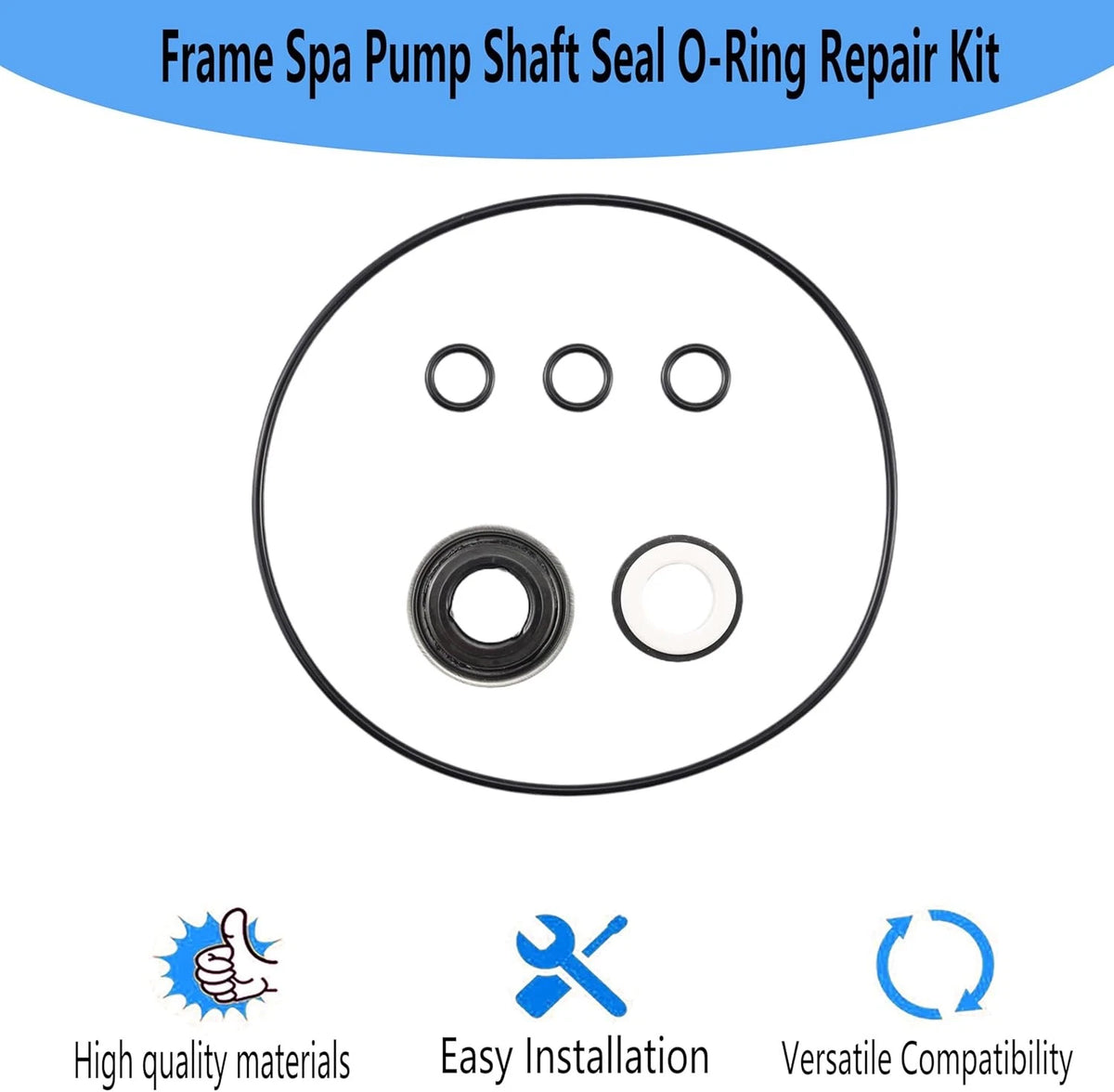 Replacement Frame Spa Pump Shaft Seal O-Ring Repair As shown in the figure
