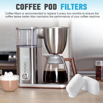 Coffee Maker Water Filter UNIV1CFLTR6PK Pod, White
