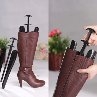 OHOH Boot Tree Shaft Shoe Shapers for Knee High Tall X-Large, 2 Pair Black