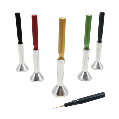 5PCS Professional Oiler Pen Needle Metal Tip With Dust Cap Watch Repair Tool