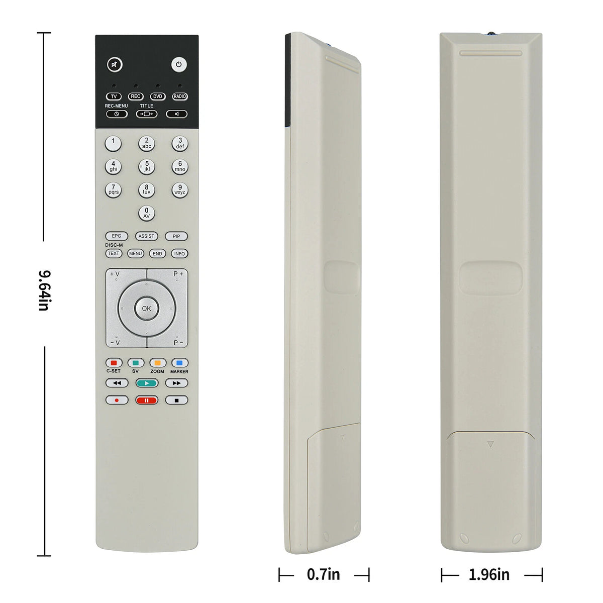 Replacement Remote Control For Loewe Xelos 32 Media Xelos 40 Media 89950A10