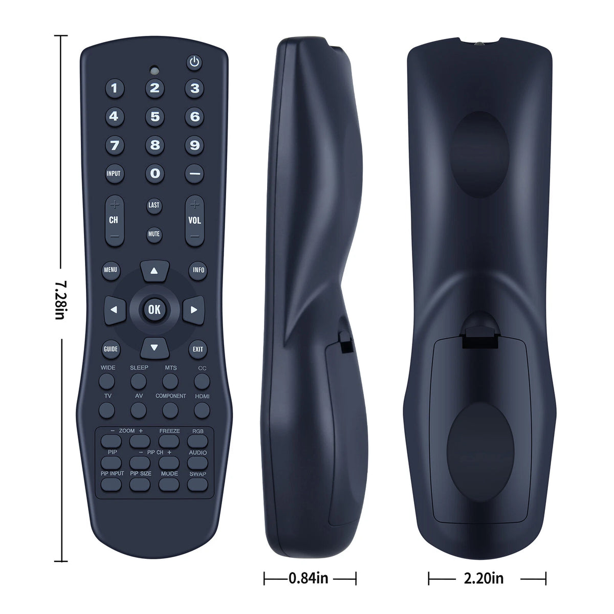 VR1 Remote Control For Vizio TV VW42L VW37L VW26L VS42L GV47L GV46L GV42L