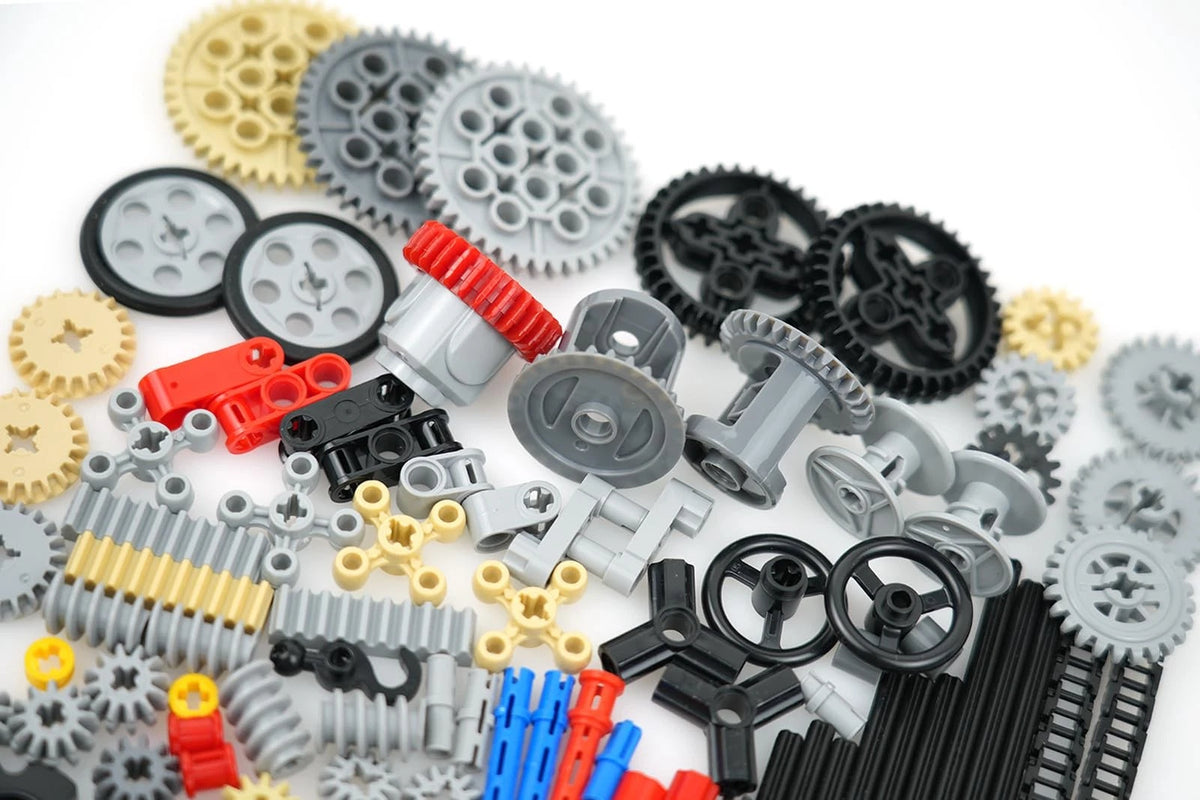 BroTex Technical Parts Pieces 1 inch x 1 x 0.98 inches, Gear Basic Set