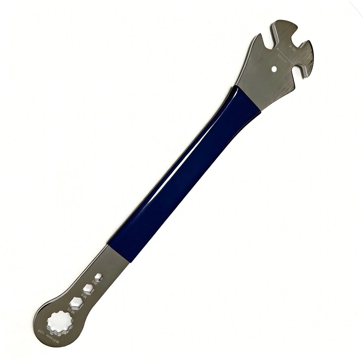 HXILAJM Bike Pedal Wrench 15mm/9/16, Extended Non-Slip Grip Extended, Silver