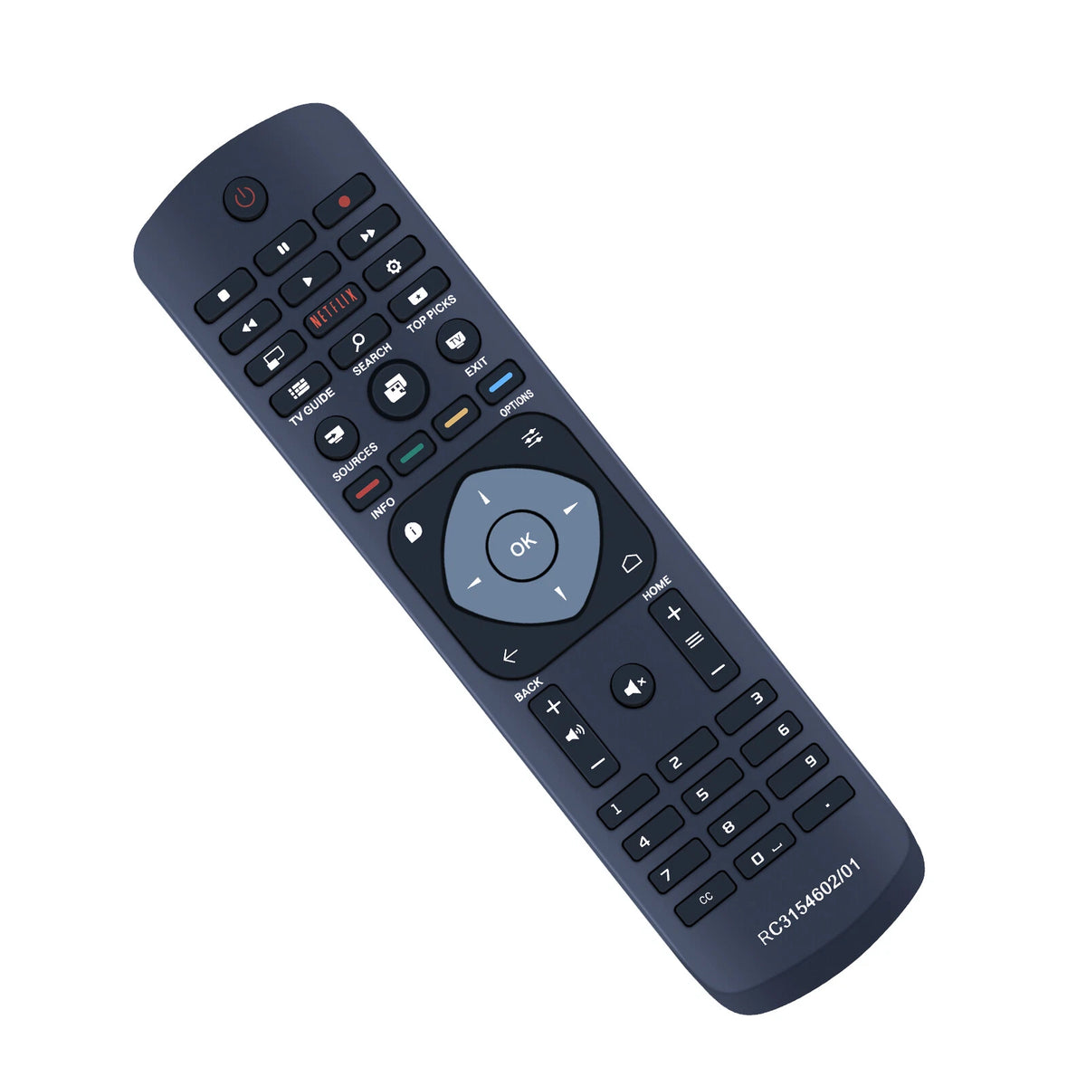 RC3154602/01 For Philips TV Remote Control 52PFL7704D 47PFL7704D 42PFL7704D