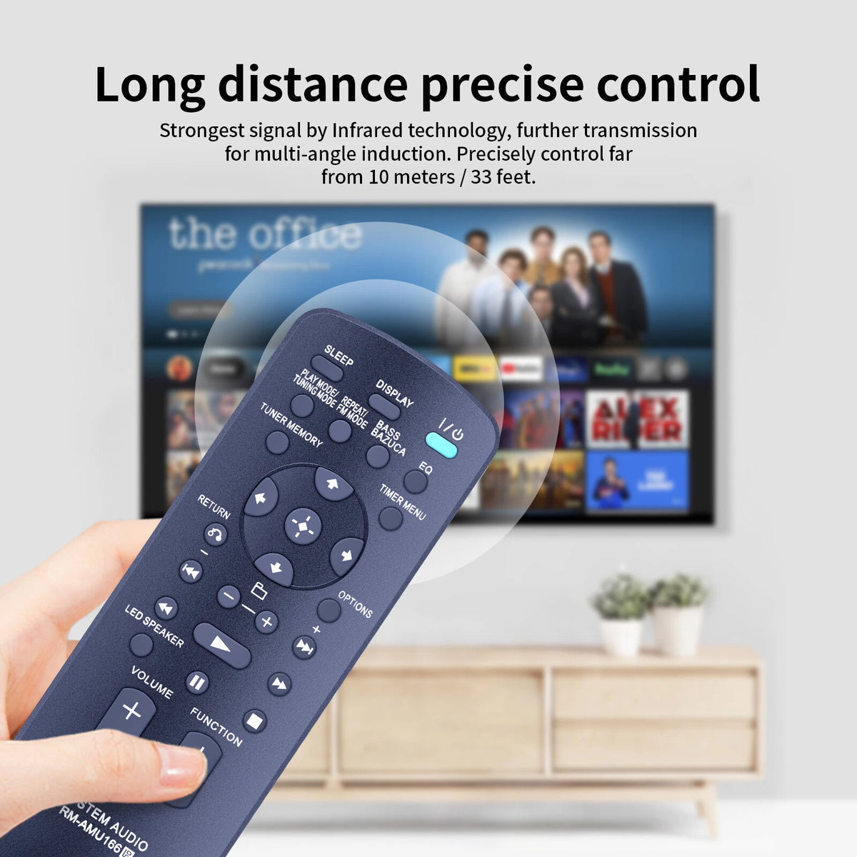 RM-AMU166 For Sony Home Audio System Remote Control GTK-X1BT RDH-GTK17iP