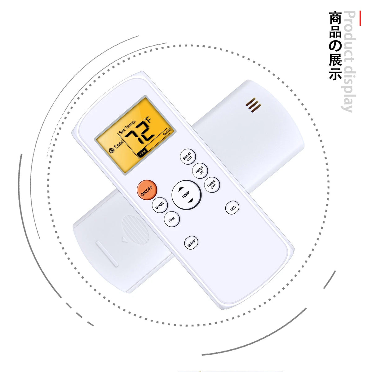 RG57H1(B)/BGCEU1-M Remote Control For Whynter Air Conditioner with Backlit