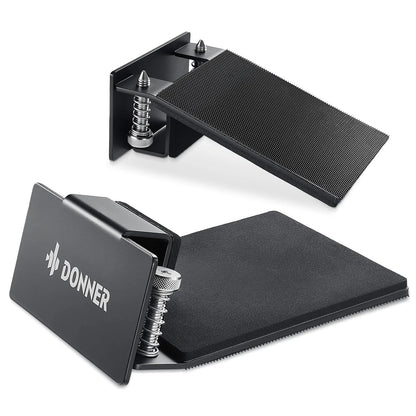 Donner Bass Drum Anchor, Kick Stopper, Anti-Slip Accessory, Black