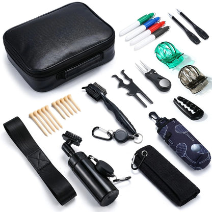 AOFUXTI Golf Accessories Set, 27-Piece Essentials Kit, Portable Kit