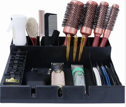 Hairdressing Tool Holder, Multifunctional Detachable Large Storage Box, Black