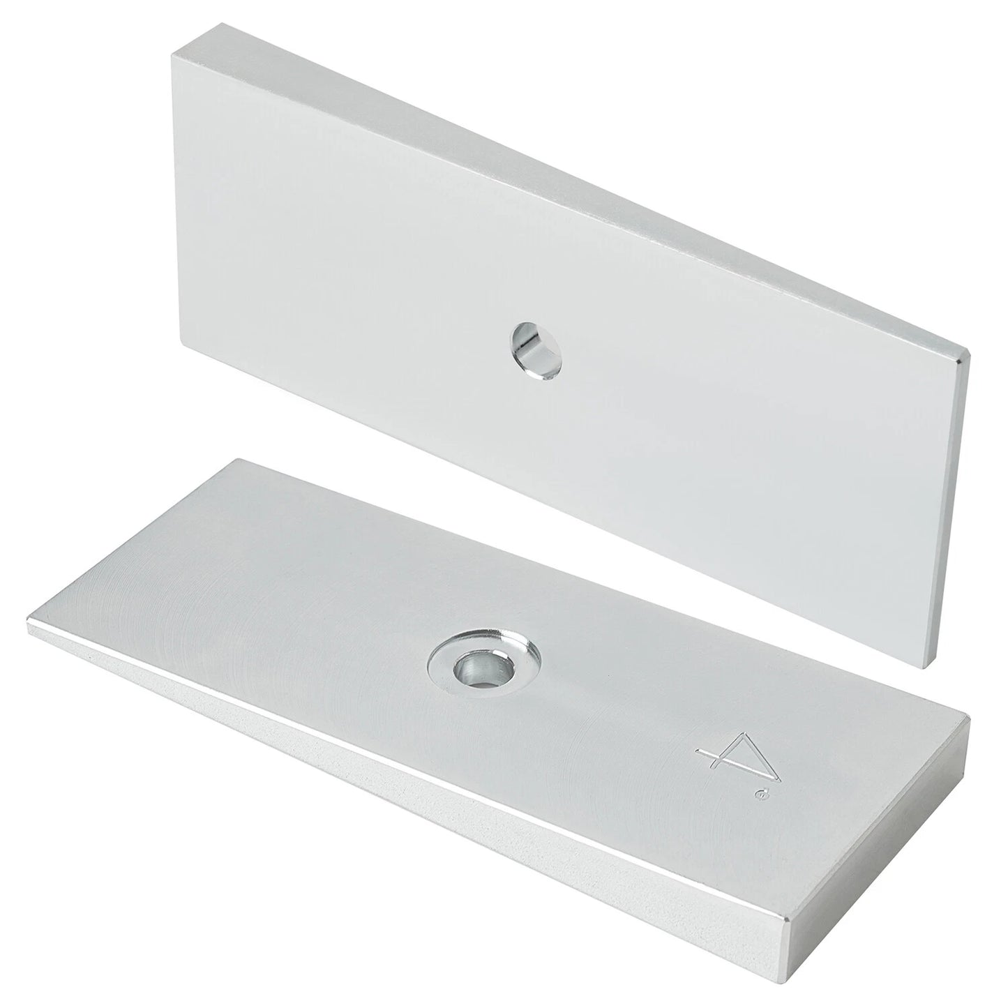 2" Wide 4°Degree Steel Leaf Spring Degree Shims Sliver - Set of 2
