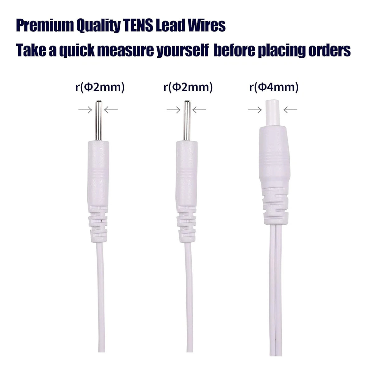 2 Count TENS Wires Pin Electrode for Unit 2 (Pack of 1)