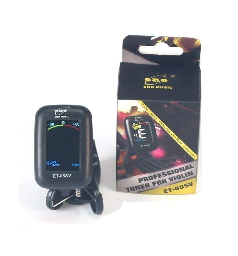 ENO MUSIC Professional Violin Viola Tuner, Colorful LCD Display Easy Black
