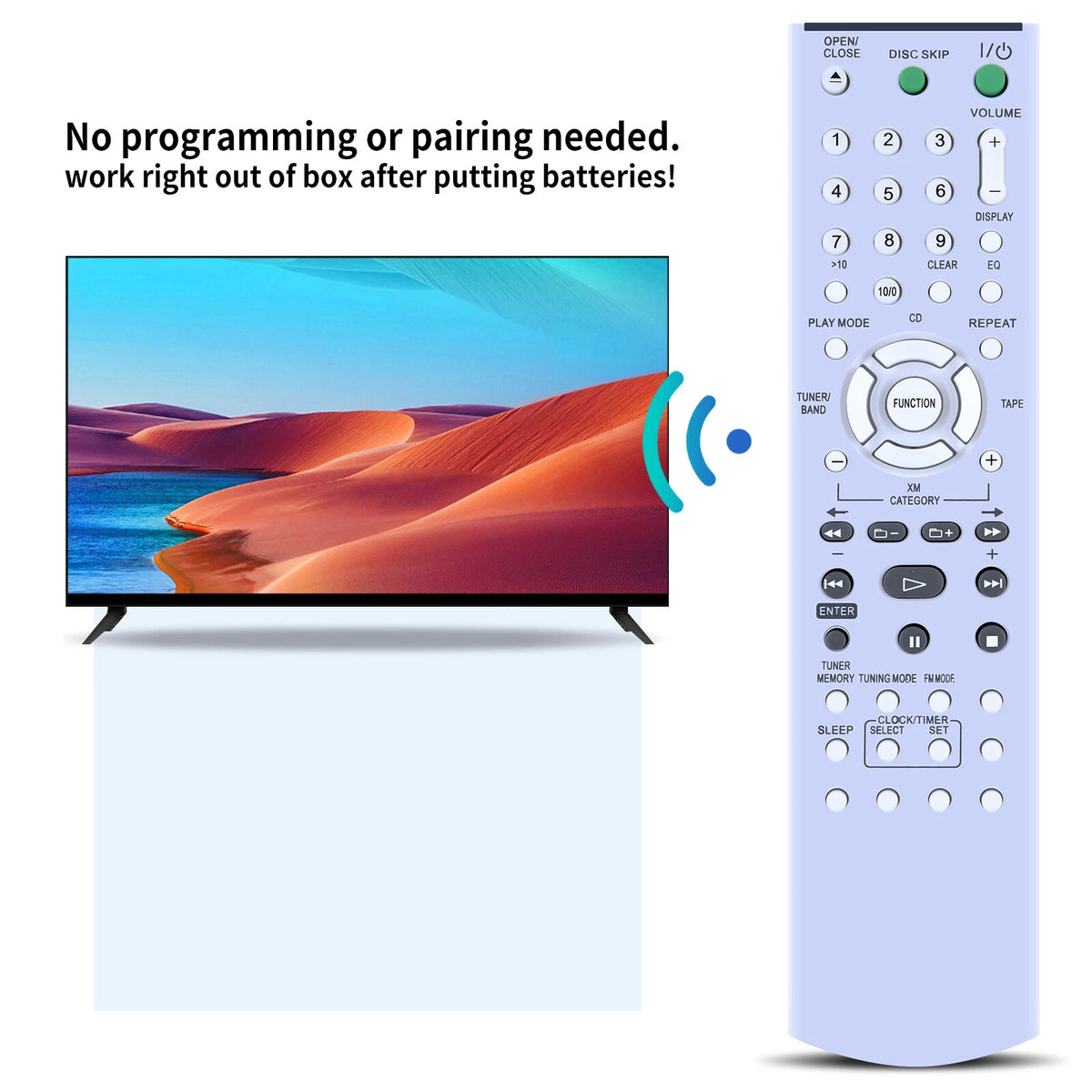 RM-SCR50 For Sony AV Receiver Remote Control HCD-GX570 MHC-GX570XM