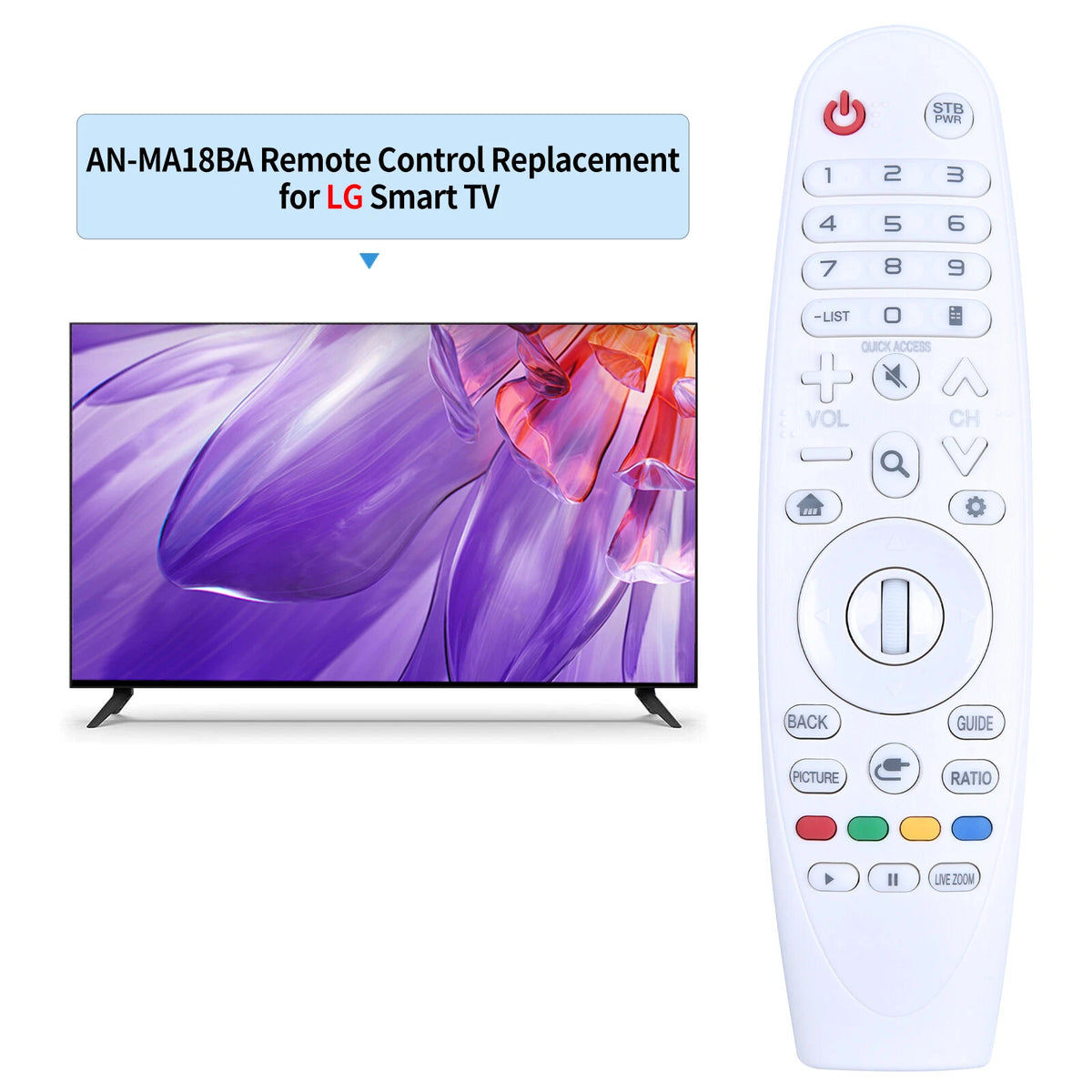AN-MR18BA AKB75695302 Remote Control For LG Projector MR18P HF65LA HF85LA