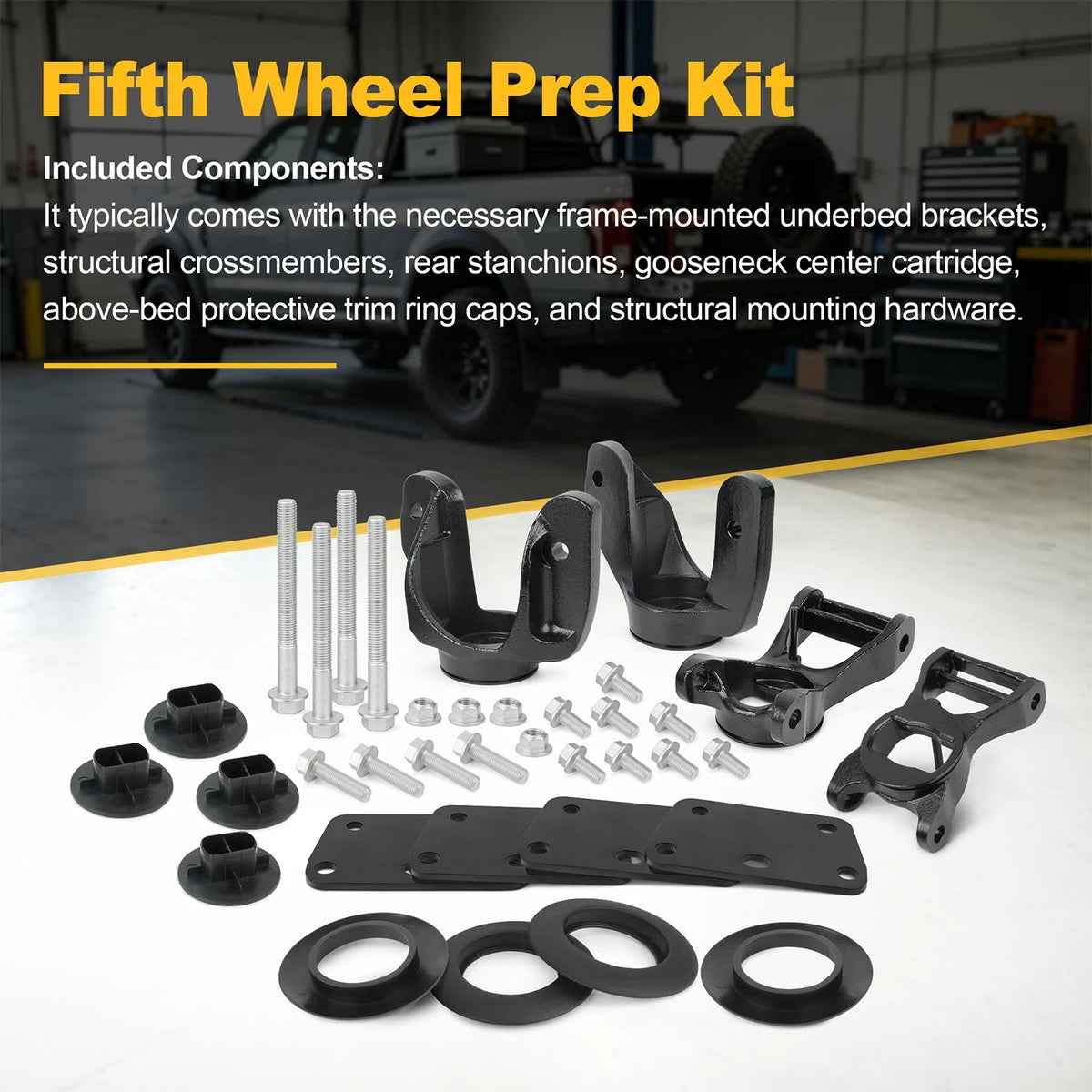 Fifth Wheel Prep Kit 82215838AB Fits 2014-2024 Ram 2500 Replaces 82213980AB
