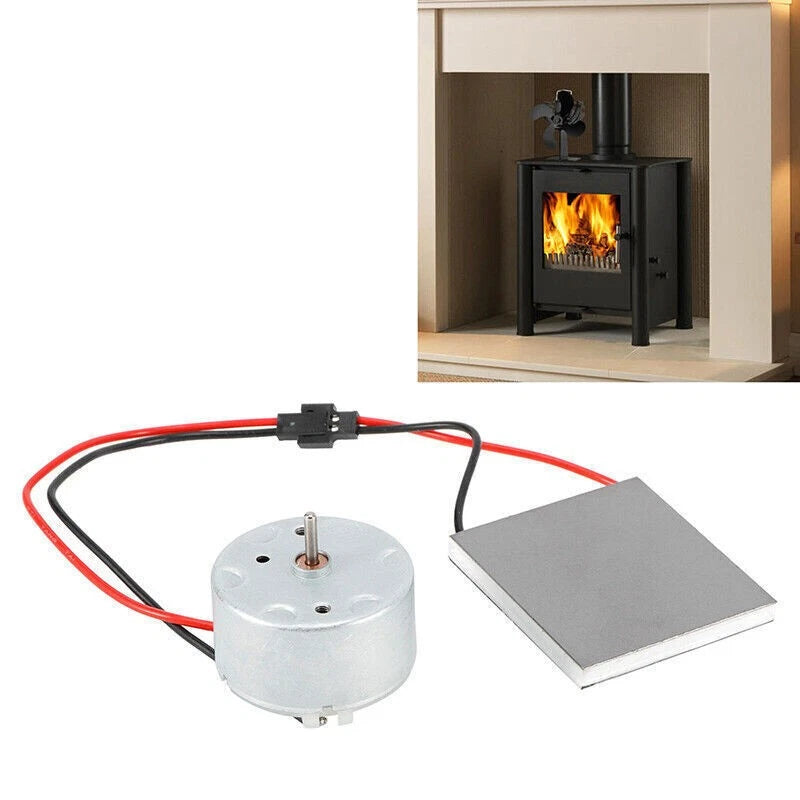 Metal Plastic Fireplace Fan Motor For Stove Burner Fan Heater Spare Parts Set J
