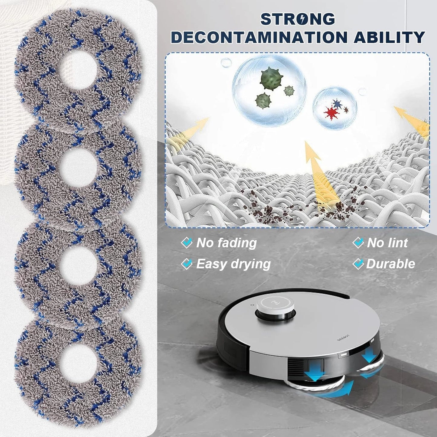Replacement Parts for ECOVACS DEEBOT X1 OMNI Turbo T10 T20 Kit