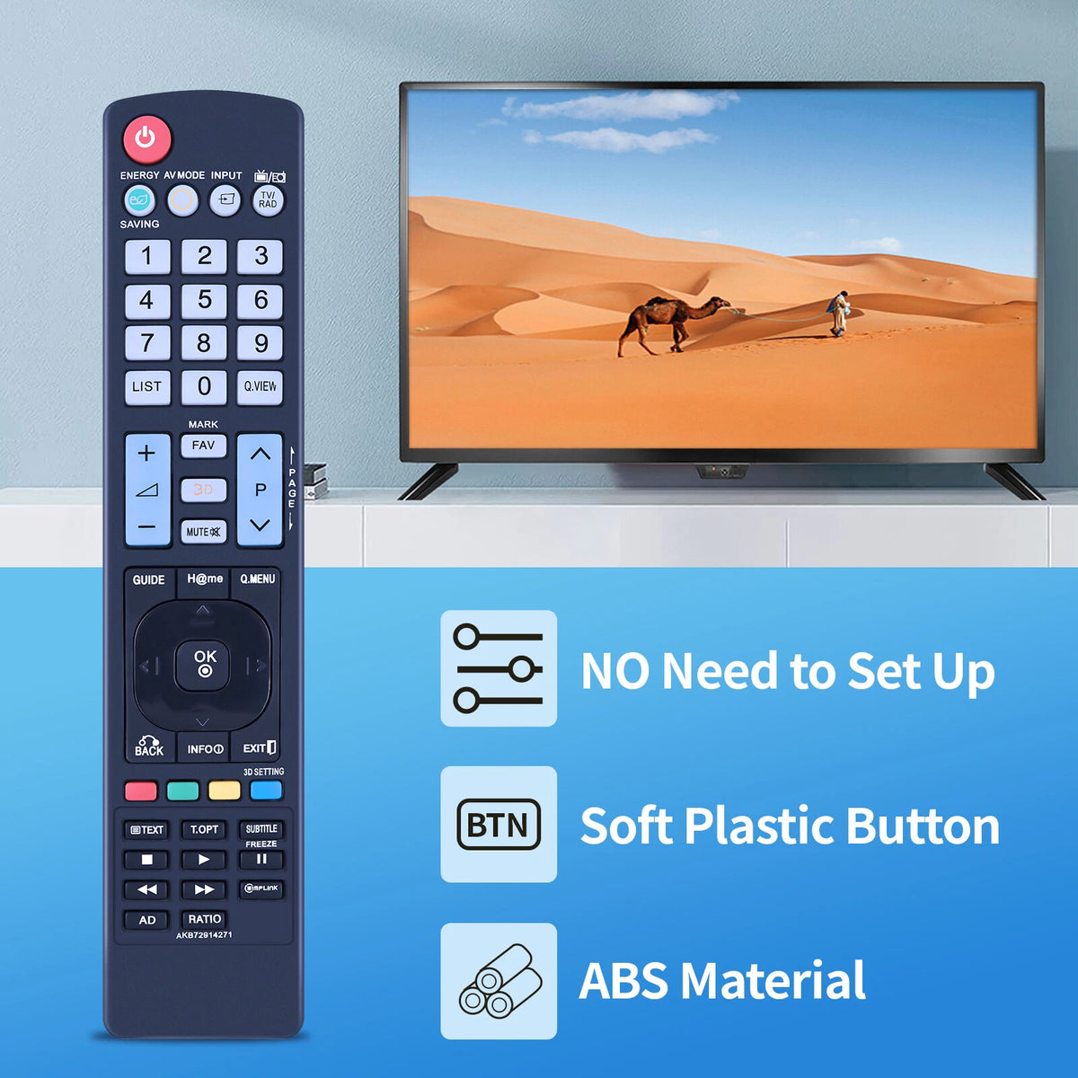 AKB72914271 Remote Control For LG TV 42PT25 50PV25 42PW35 50PW35 42PW45