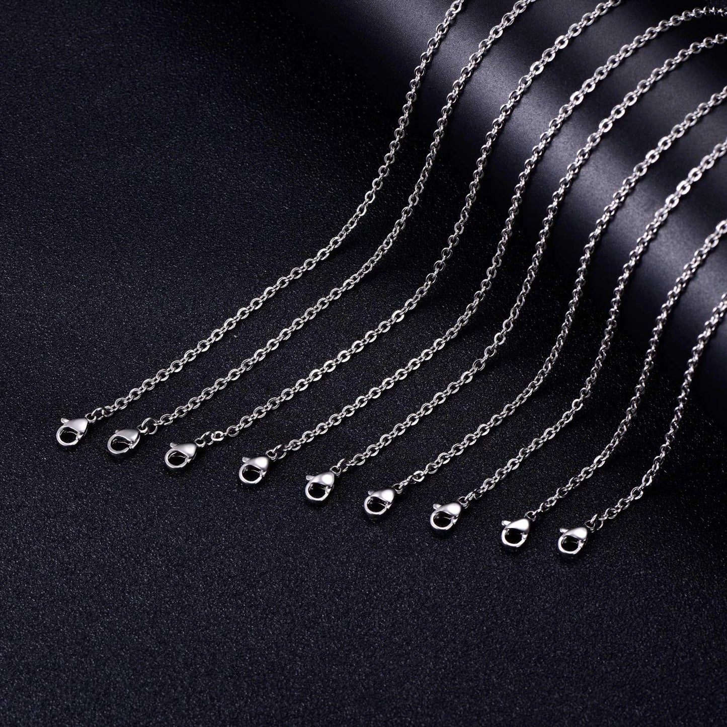 30 Pack 18 Inch Necklace Chain Stainless Steel 18 Inches,