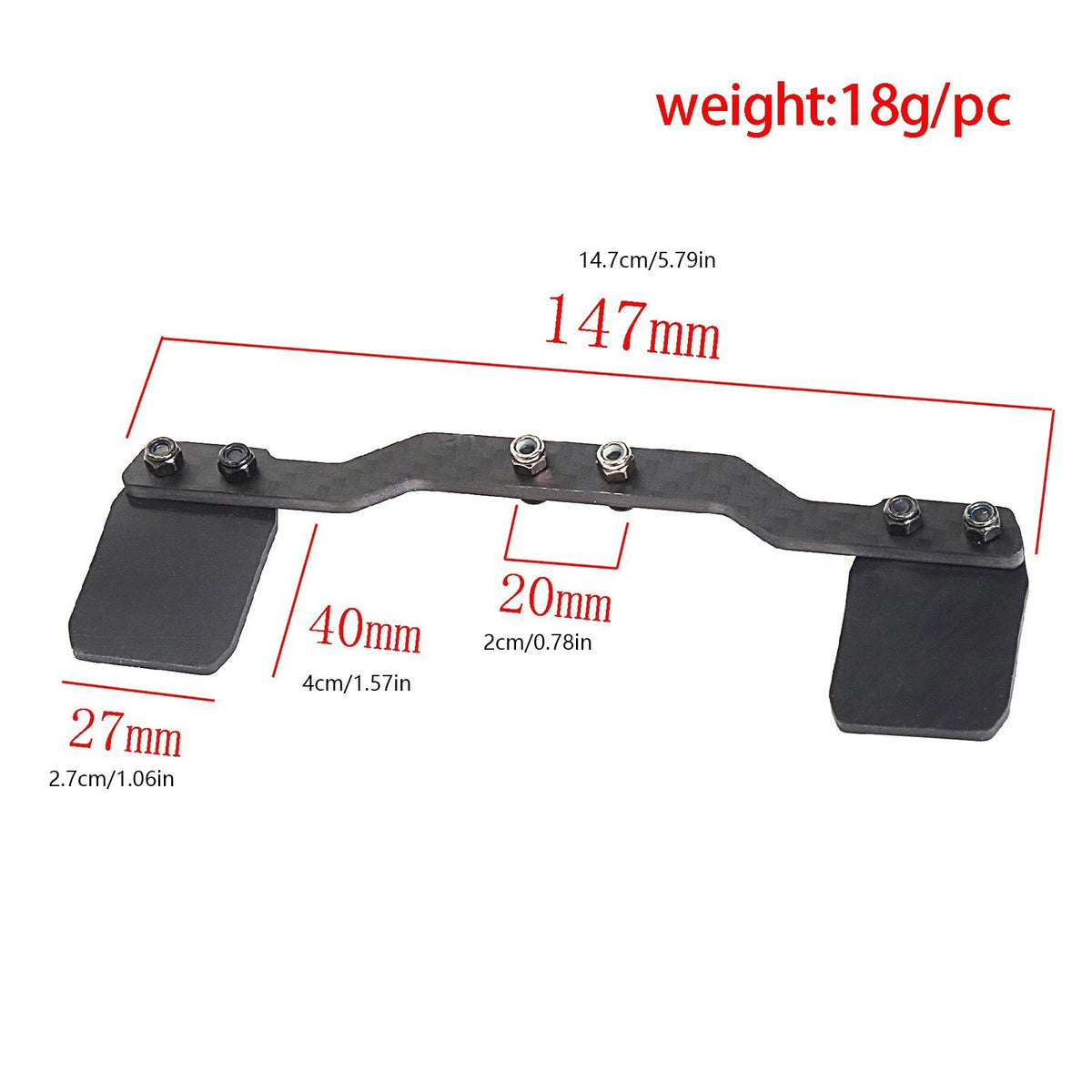Durable Rear Fender Bracket Rear Mud Flap For ARRMA 1/14 Mini MOJAVE GROM