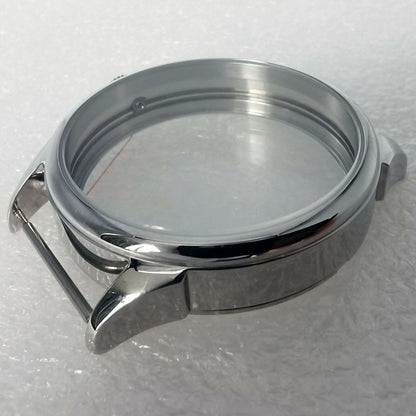 42mm Stainless Steel Watch Case Set With Crown For ETA6497 6498 ST3600 Movement