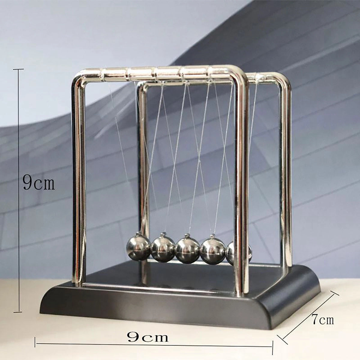 Ornament tons Cradle Steel Balance Ball Physics Science Pendulum Desktop