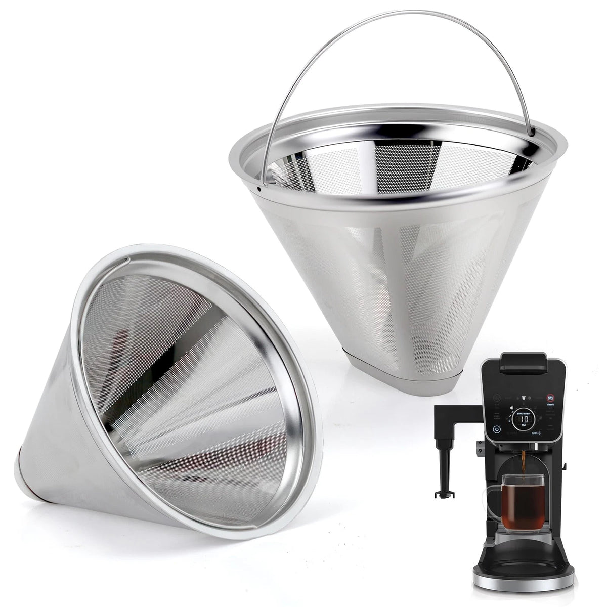 Reusable Coffee Filter Maker Filters, 304 1* stainless steel filter