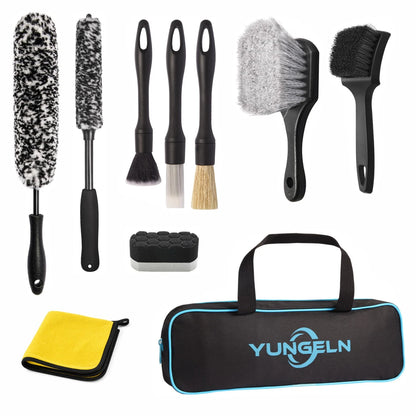 Yungeln 11 PCS Car Wheel Brush kit,Wheel Cleaner Set with and...