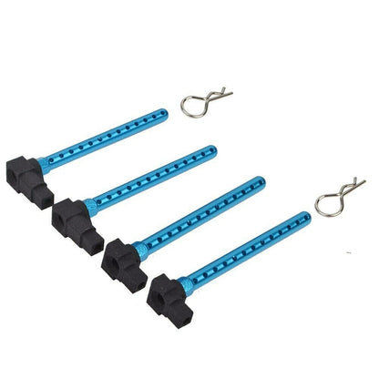 4pcs Aluminum Alloy Body Posts Mount for Tamiya TT-01 TT01 1/10 RC Car Upgrade]