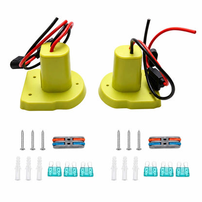 Fits for Ryobi 18V Battery Adapter Conversion Kit Mini Pump 12V with 30A Fuse