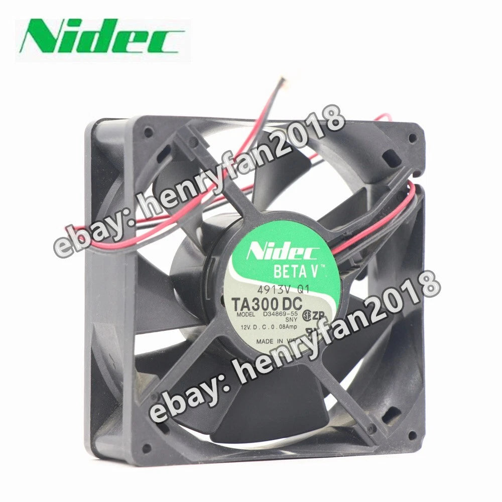 Nidec TA300DC D34683-55 Fan DC 12V 0.08A 80x80x25mm Chassis cooling fan 2pin