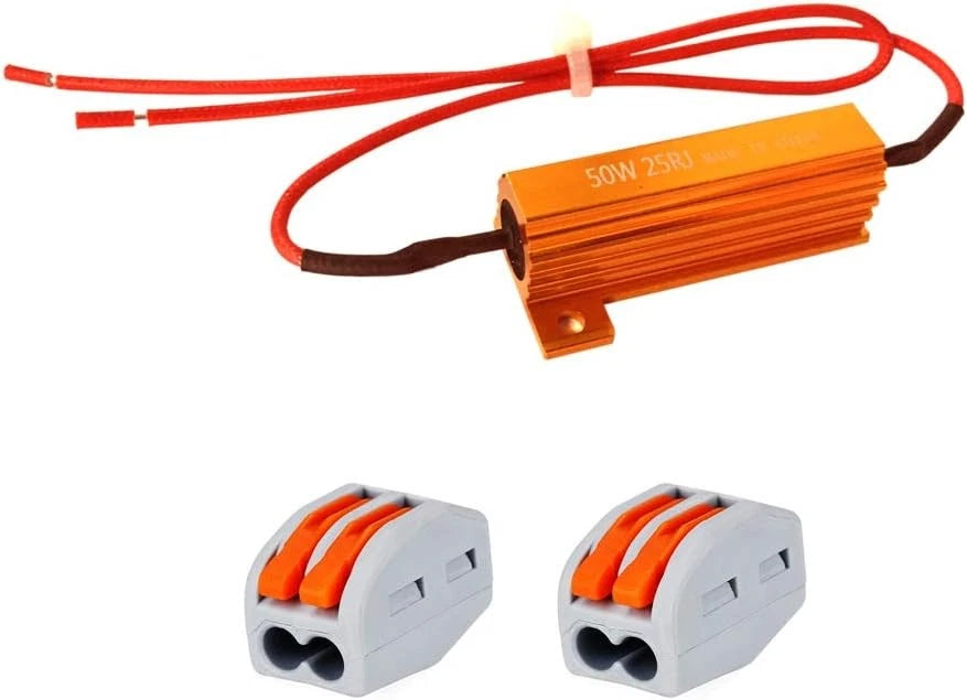 50 Watt 25 Ohm Wirewound Resistor Aluminum Case Chassis Mount 50W 25 Ohm...