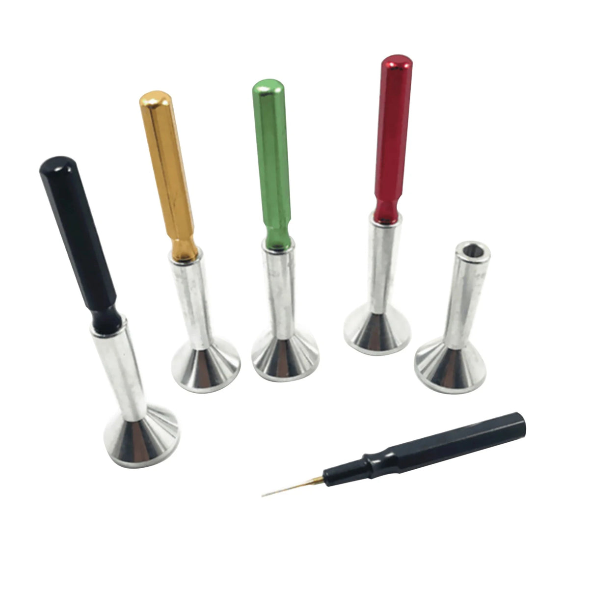 5PCS Professional Oiler Pen Needle Metal Tip With Dust Cap Watch Repair Tool