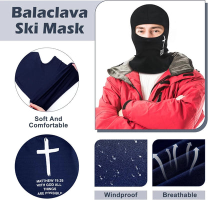 4 Pcs Football Cross Ski Mask Full Face Cover Faith Christian Balaclava...