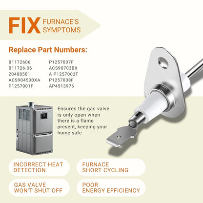 Upgraded Replacement Furnace Flame Sensor Fits Lennox 52W2901