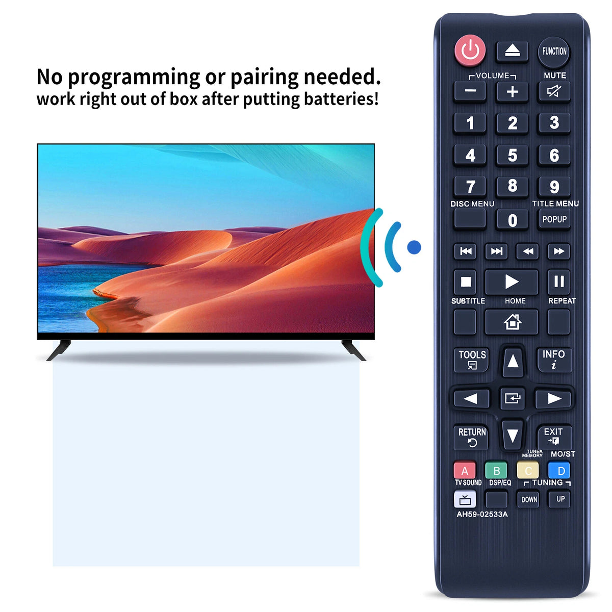 AH59-02533A Remote Control For Samsung Player HT-J5500 HT-J5500W