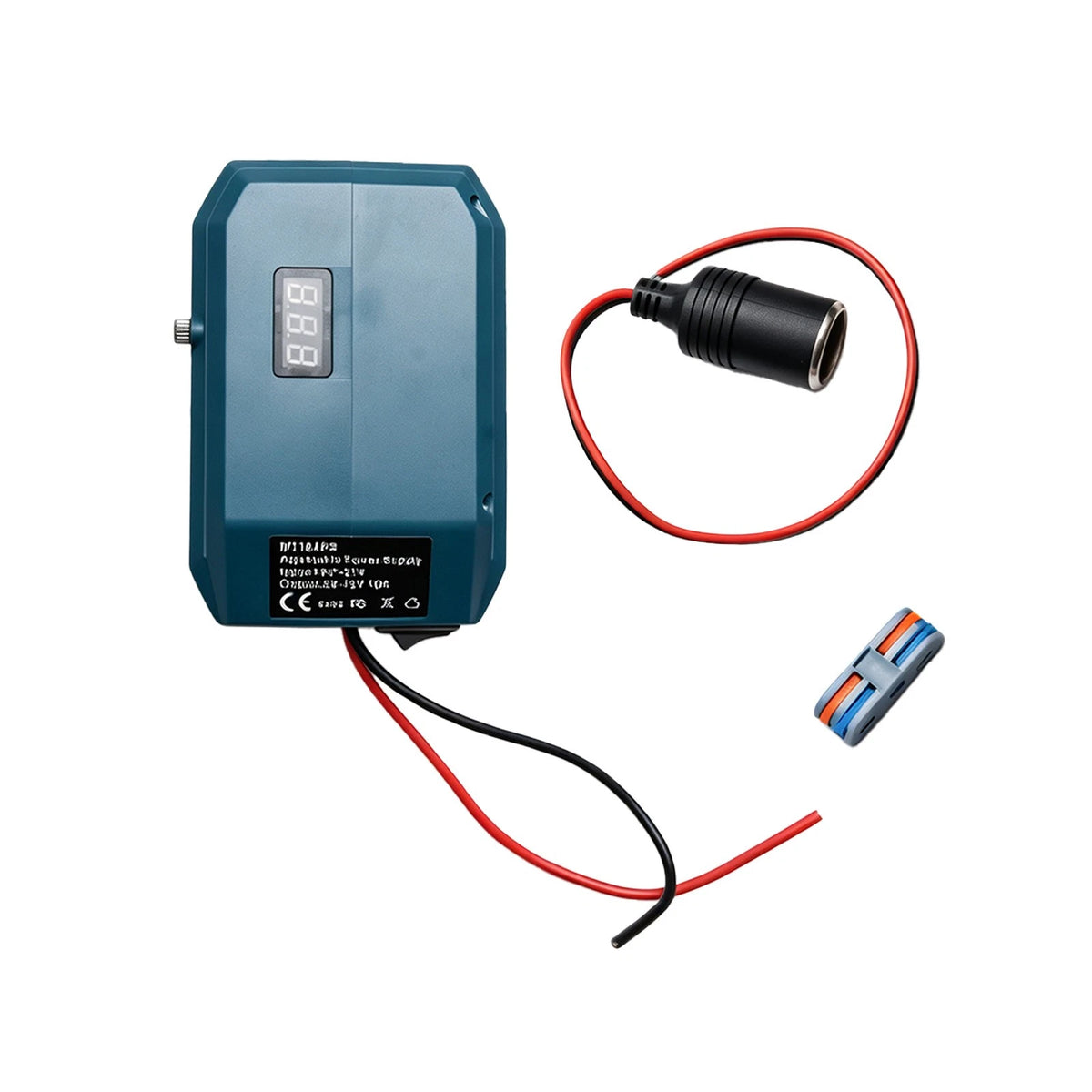 Step Down Converter Adapter with 10A LED Fireproof ABS Fits for Makita BL1850