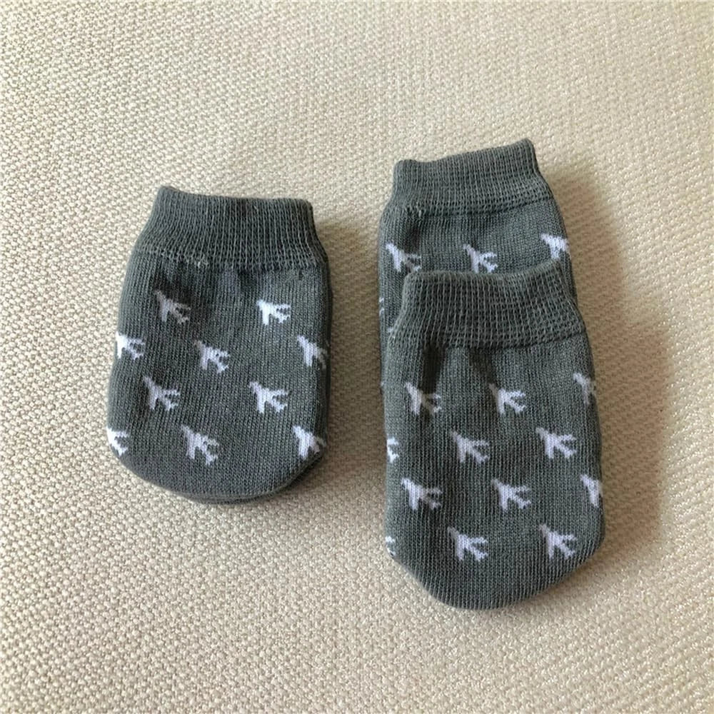 DraCra 8 Pack Luggage Wheel Cover Socks Full Wrap 2.6 x 3.1 inches, Grey
