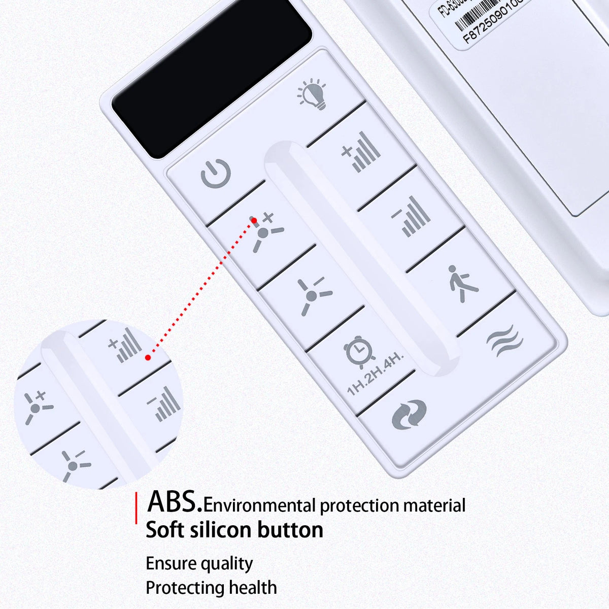 Remote Control For Wisful 56" Indoor Wood Ceiling Fan with Light HZY-SM21004