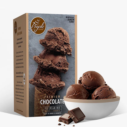 Triple Scoop - Premium Chocolate (2) Ice Cream Mix For 2 Pack, chocolate