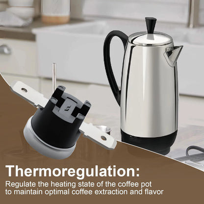 Coffee Percolator Thermostat P04-303 Fits Standard Size, Silver
