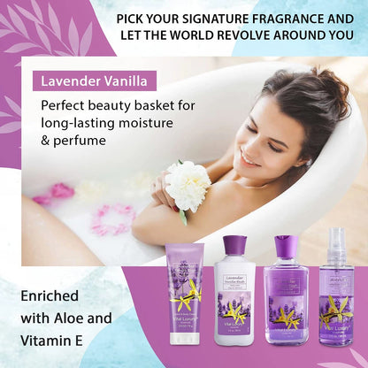 Vital Luxury Bath & Body Travel Kit - Lavender Vanilla Blush