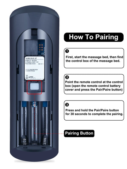 Remote Control For Tempur-Pedic TEMPUR-Ergo Extend Smart Base JLDK.33.01.37