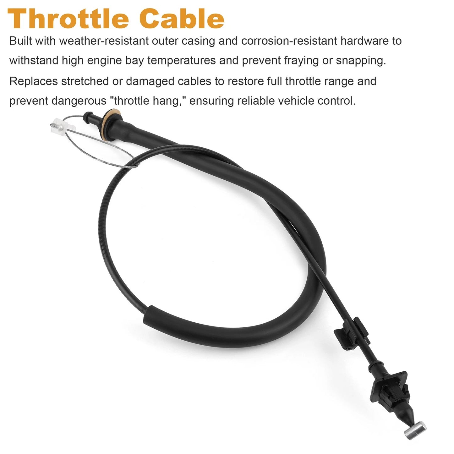 Throttle Cable 15251906 for GMC Sierra 1500 Classic 2007, 2000-2006 4.3L Engine
