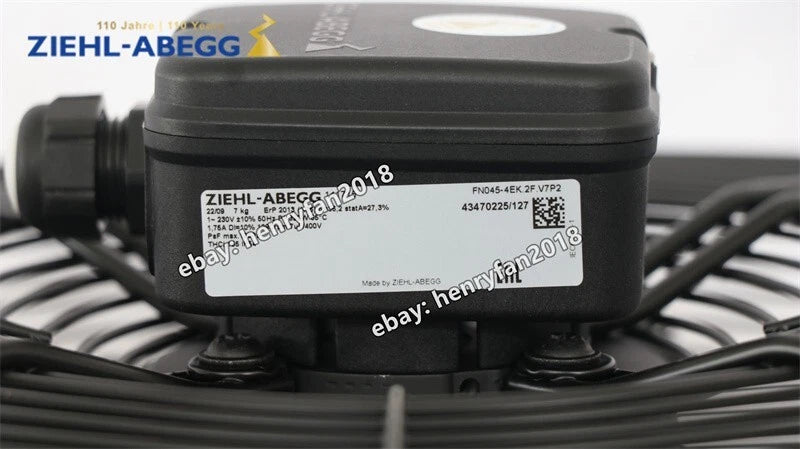 FN045-4EK.2F.V7P2 Ziehl-abegg Fan AC 230V 390W Axial Air Conditioning Fan