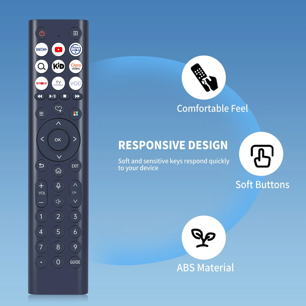Voice Remote Control For Hisense UHD 4K Smart TV 55A6NV 65A6NV 75A6NV