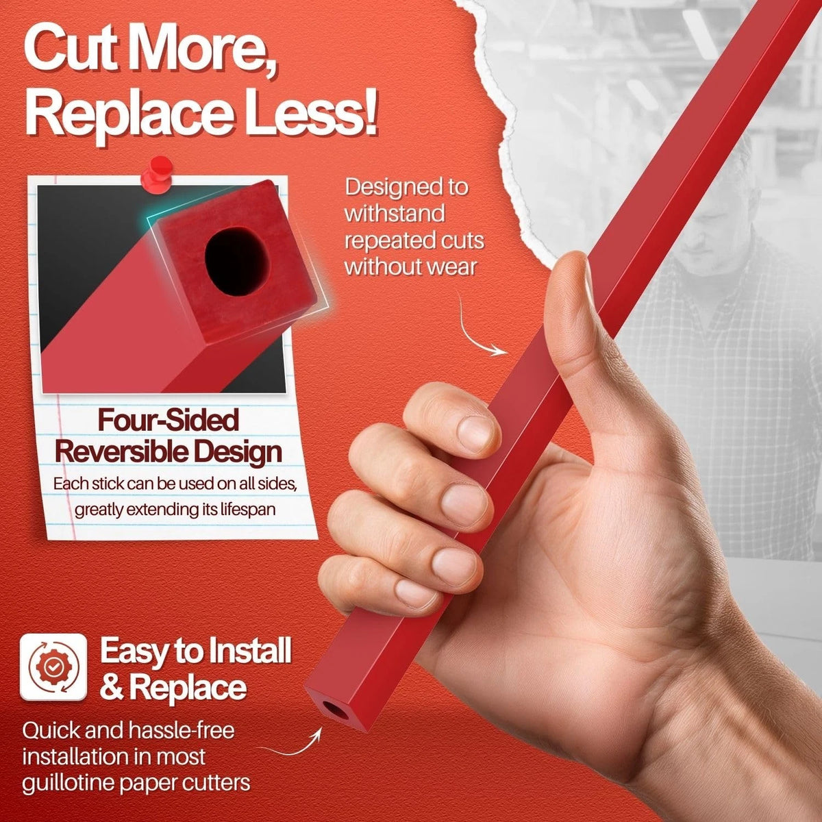 Flexzion 17" A3 Cutting Stick Replacement, Stack Paper