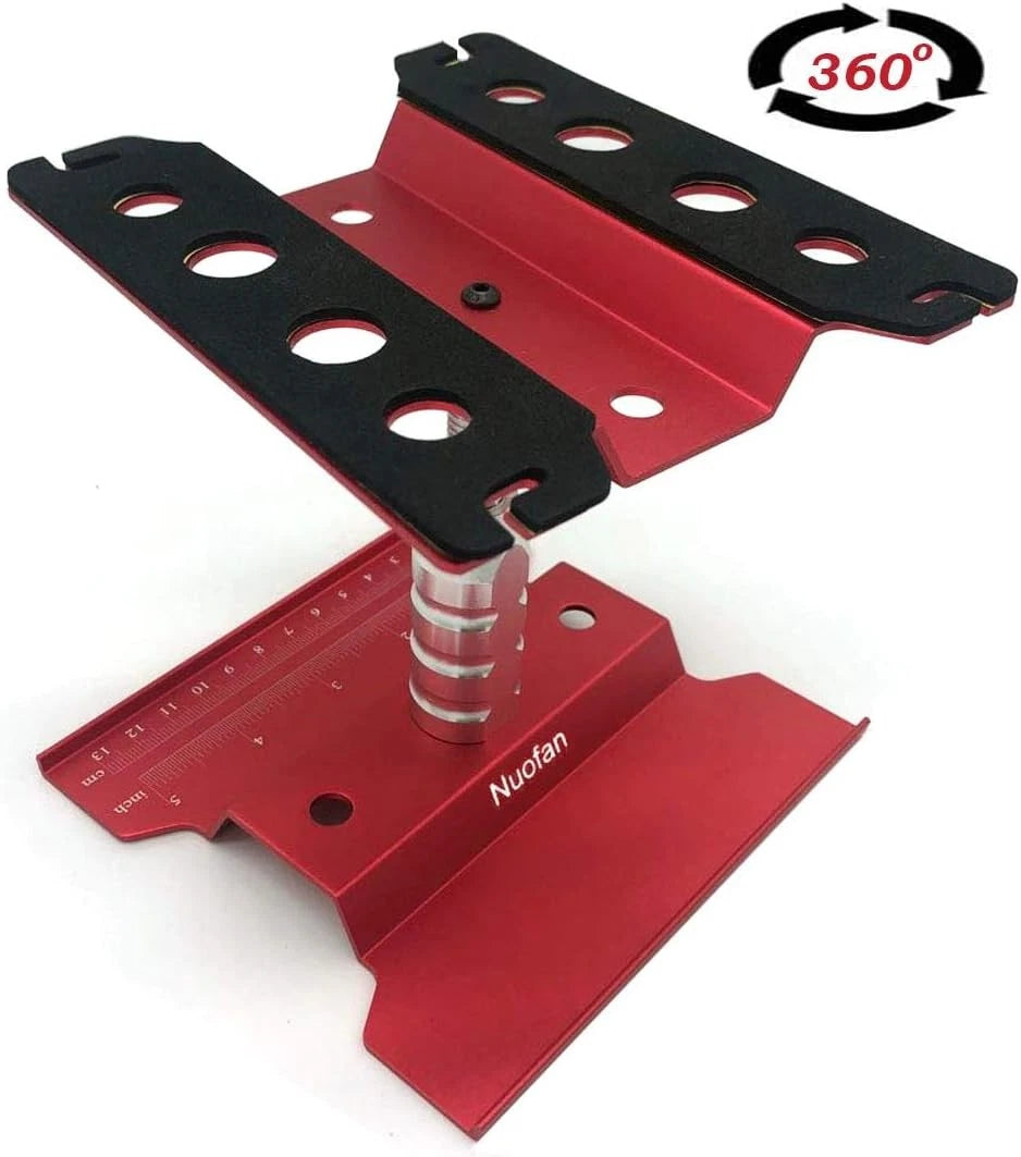 RC Car Work Stand Aluminum Repair Workstation 360 Degree Rotation Lift Lower...